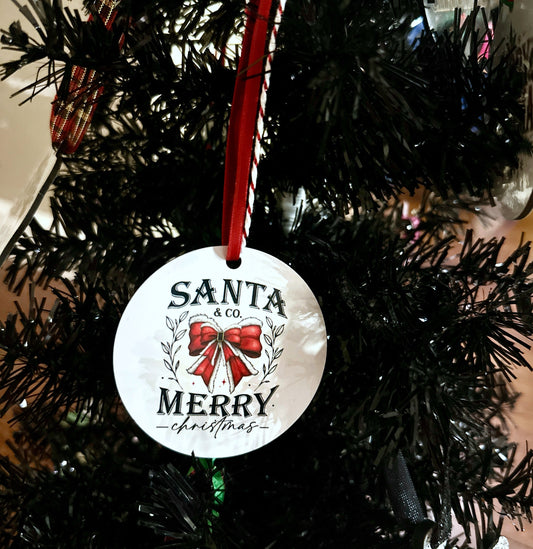 Santa Merry Ornament