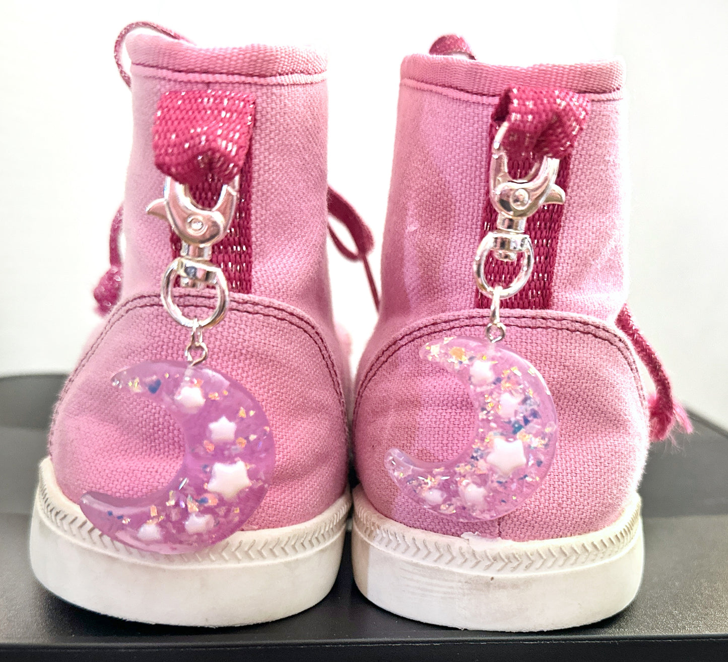 Pink Moon Boot charms