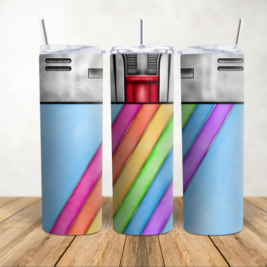 Rainbow lighter 20oz tumbler