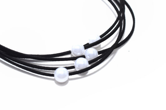 Wholesale black pearl chokers