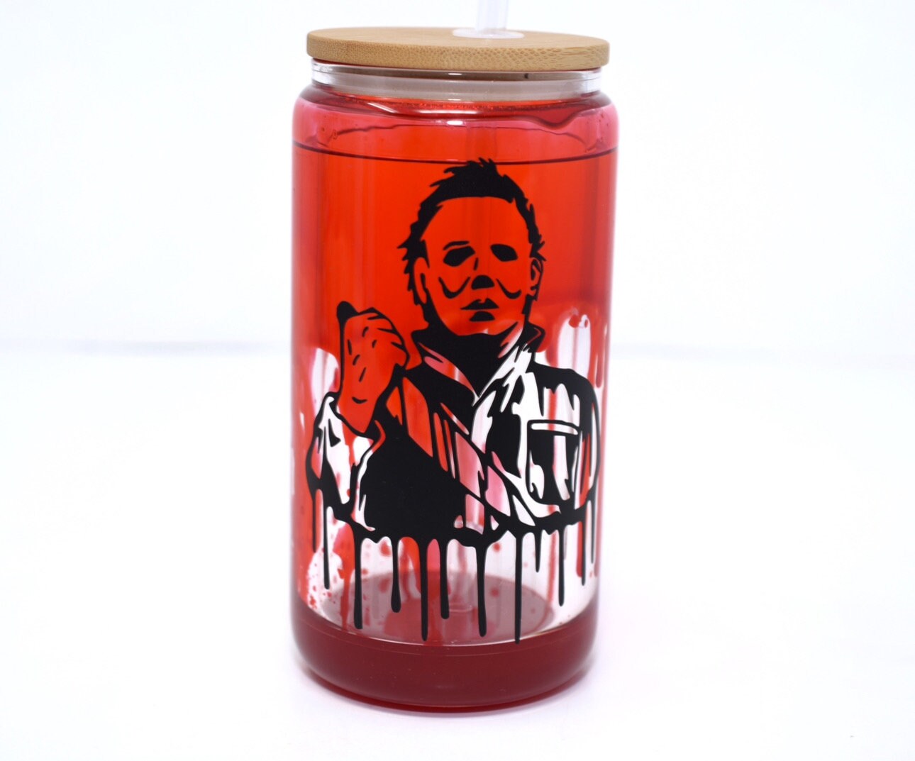 Horror Blood drip snowglobe tumbler