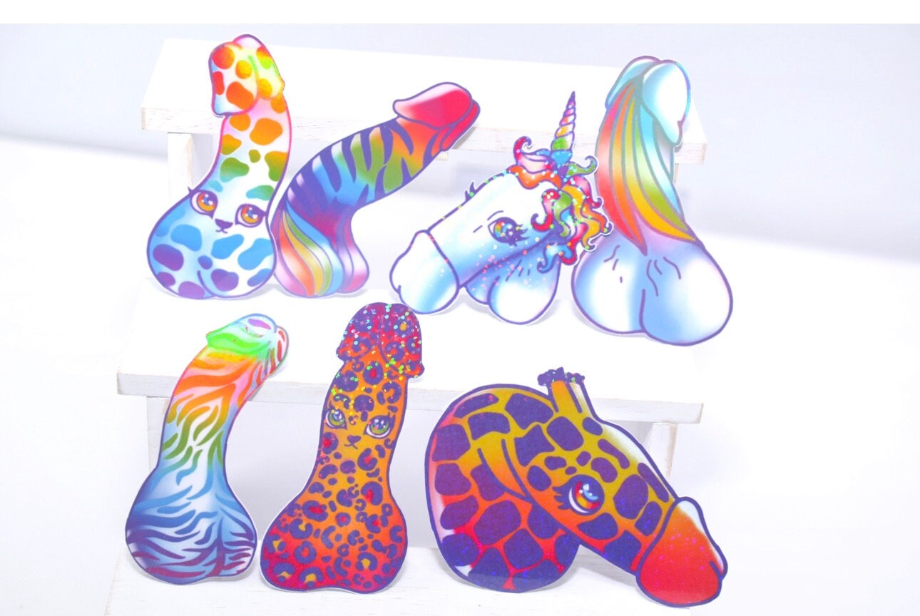 Unicorn-ish waterproof vinyl stickers *ADULT*