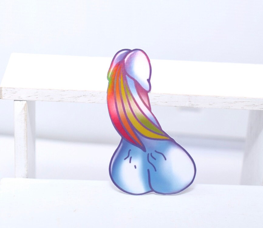 Unicorn-ish waterproof vinyl stickers *ADULT*