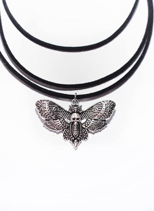 Death moth women’s choker