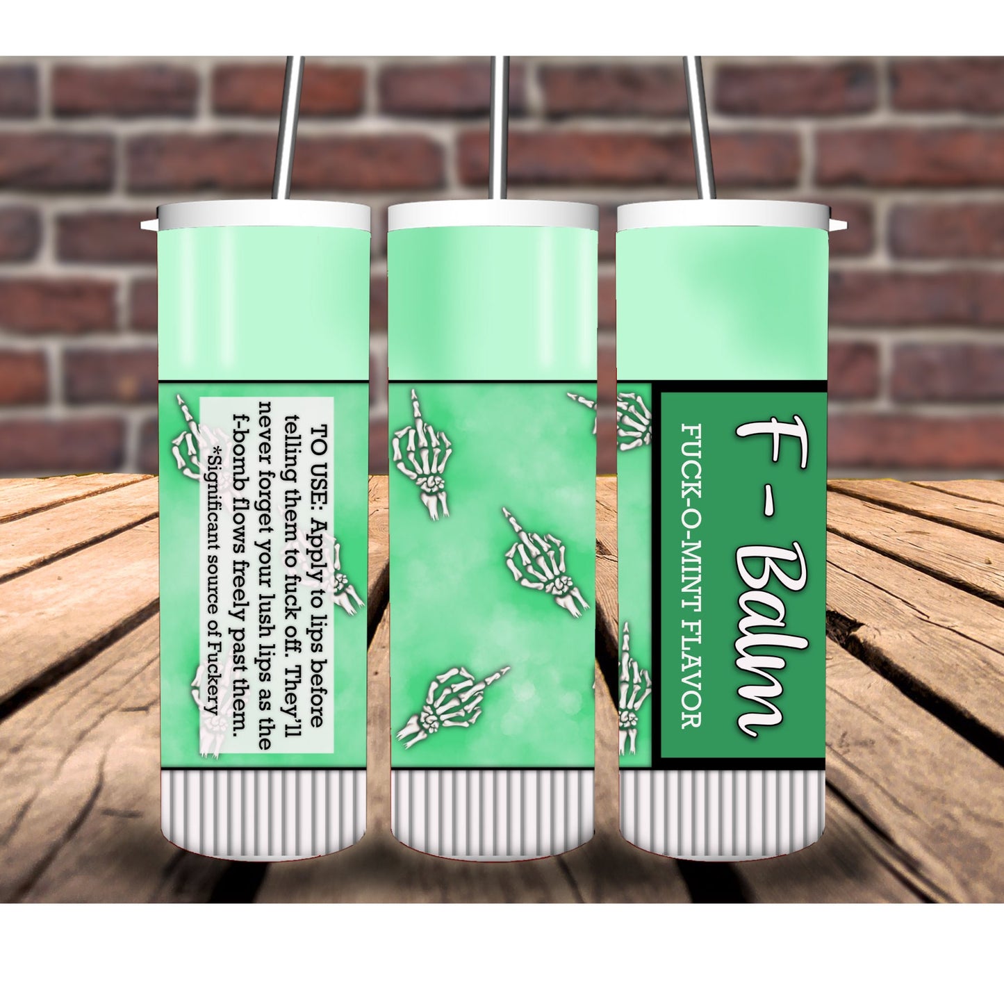 F-balm chapstick tumbler