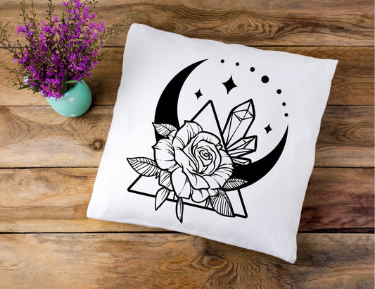 Rose crystal pillow case