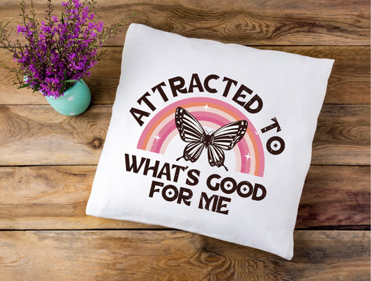 Attracted to what’s good for me - Pillow case