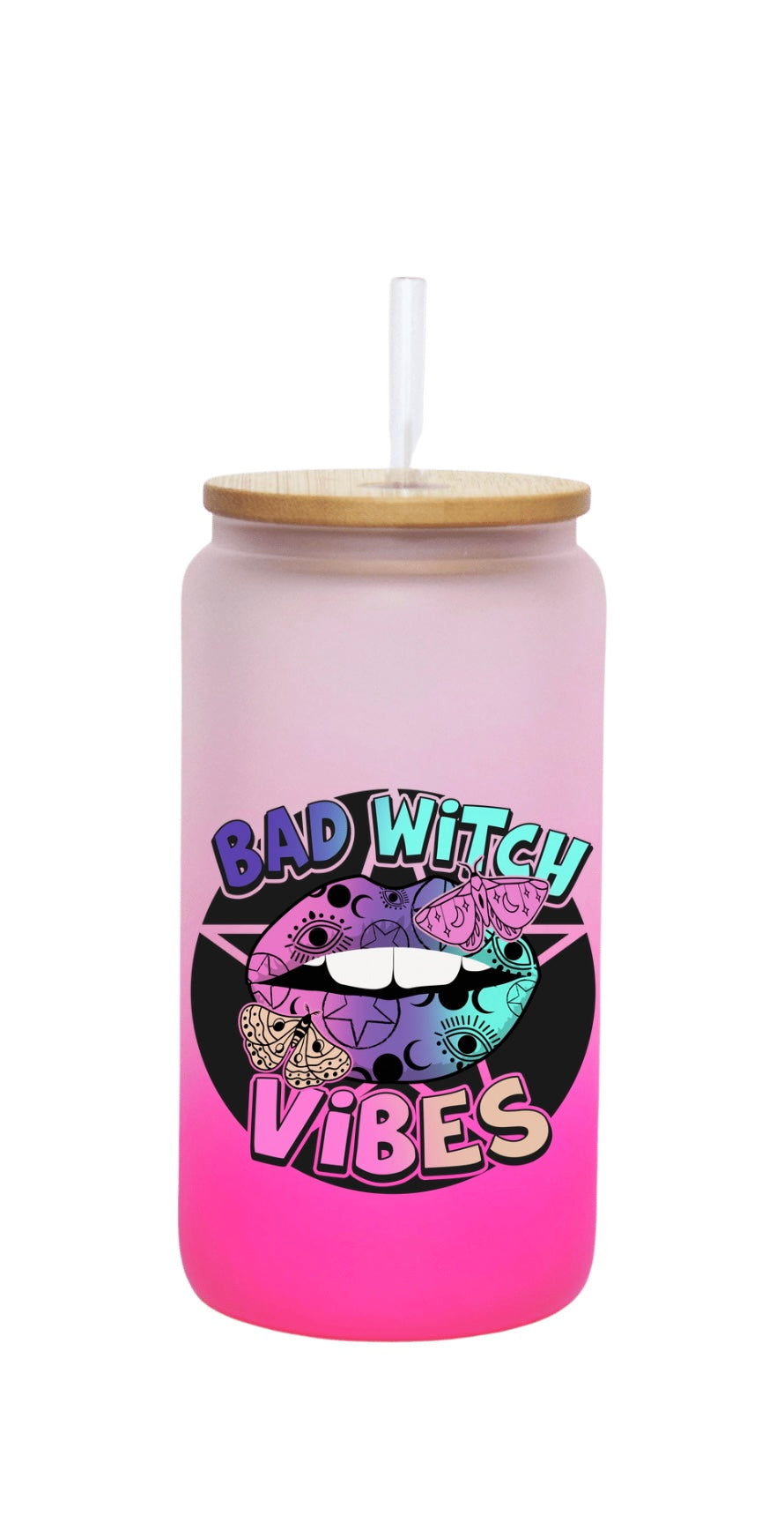 Bad witch vibes glass can