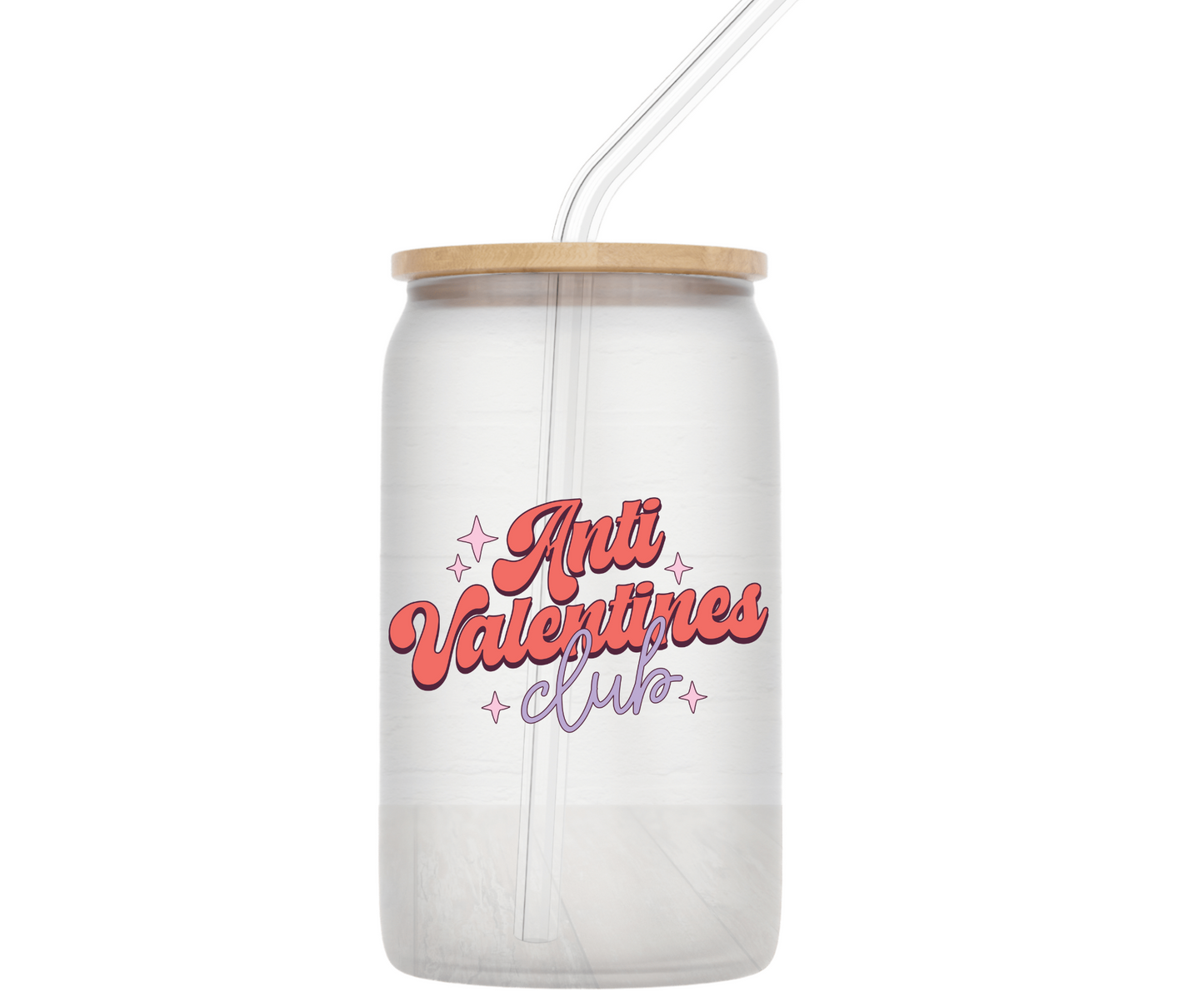 Anti-Valentines Glass Cans (multiple)