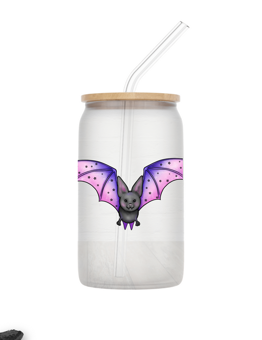 Batty glass can